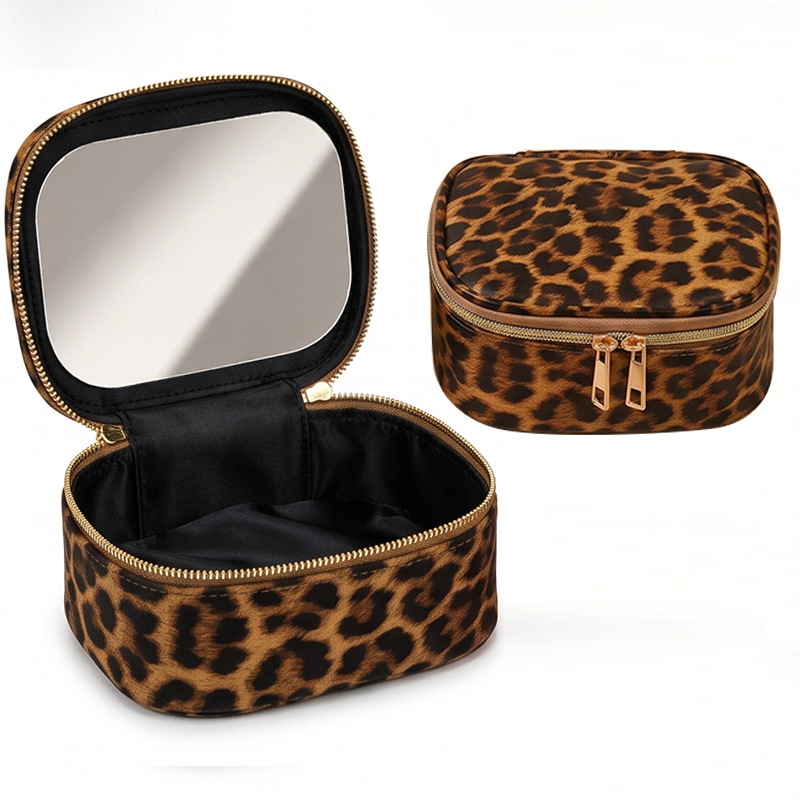 Beauty Preservation Makeup Bag - กระเป๋าเครื่องสำอางพกพาแบบใหม่ปี 2026 กระเป๋าเก็บเครื่องสำอางพร้อมกระจก กระเป๋าแต่งหน้ากันน้ำสำหรับเดินทาง กระเป๋าจัดระเบียบเครื่องสำอางขนาดเล็กสำหรับผู้หญิง