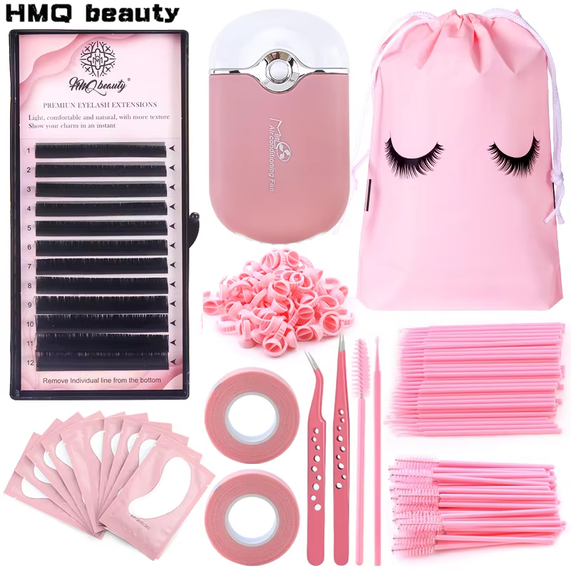 Beauty Makeup Kit - 268PCS Eyelash Extensions ชุดแปรงชุด Professionalele Micro