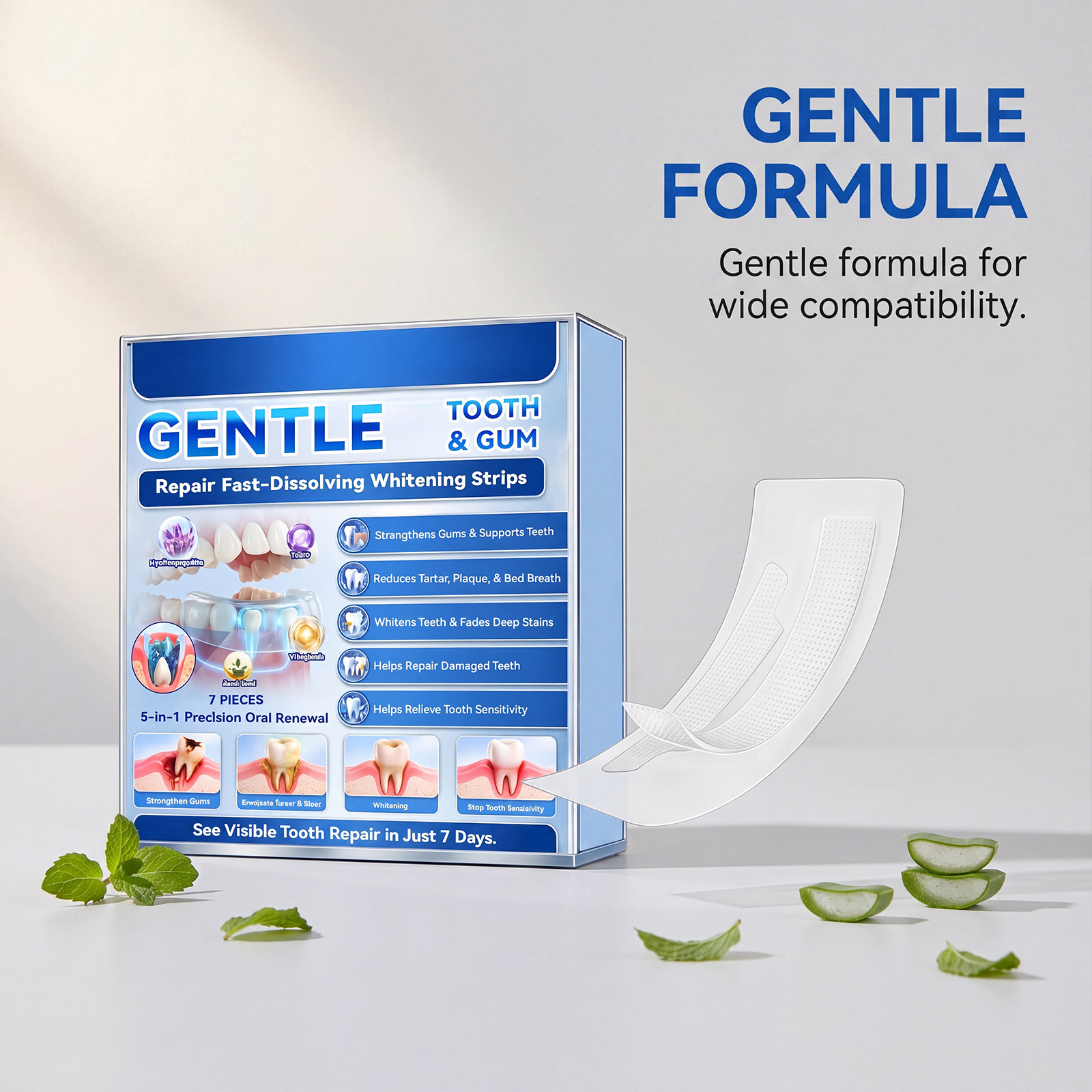 แผ่นฟอกสีฟัน ผลลัพธ์รวดเร็ว 7  - Teeth Whitening Strips บทวิจารณ์และราคา