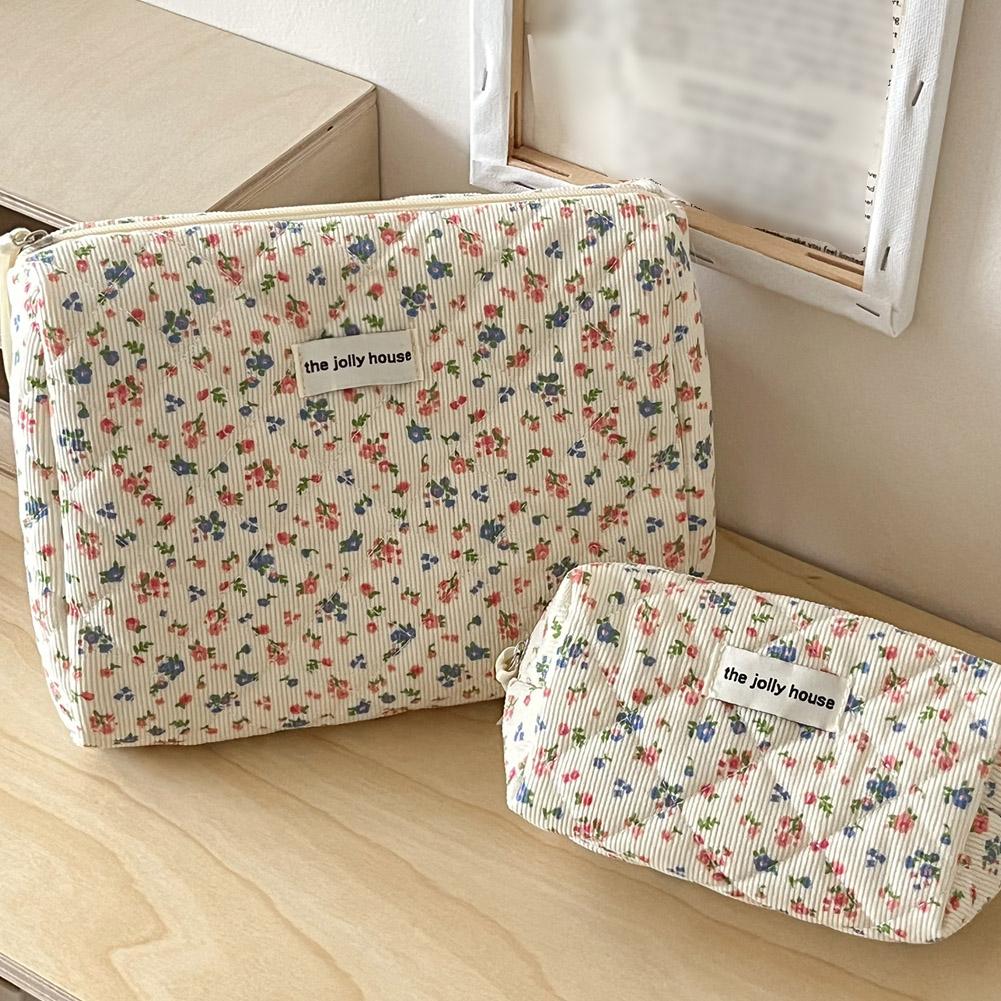 กระเป๋าเครื่องสำอางลายดอกไม้สไ - Beauty Preservation Makeup Bag บทวิจารณ์และราคา