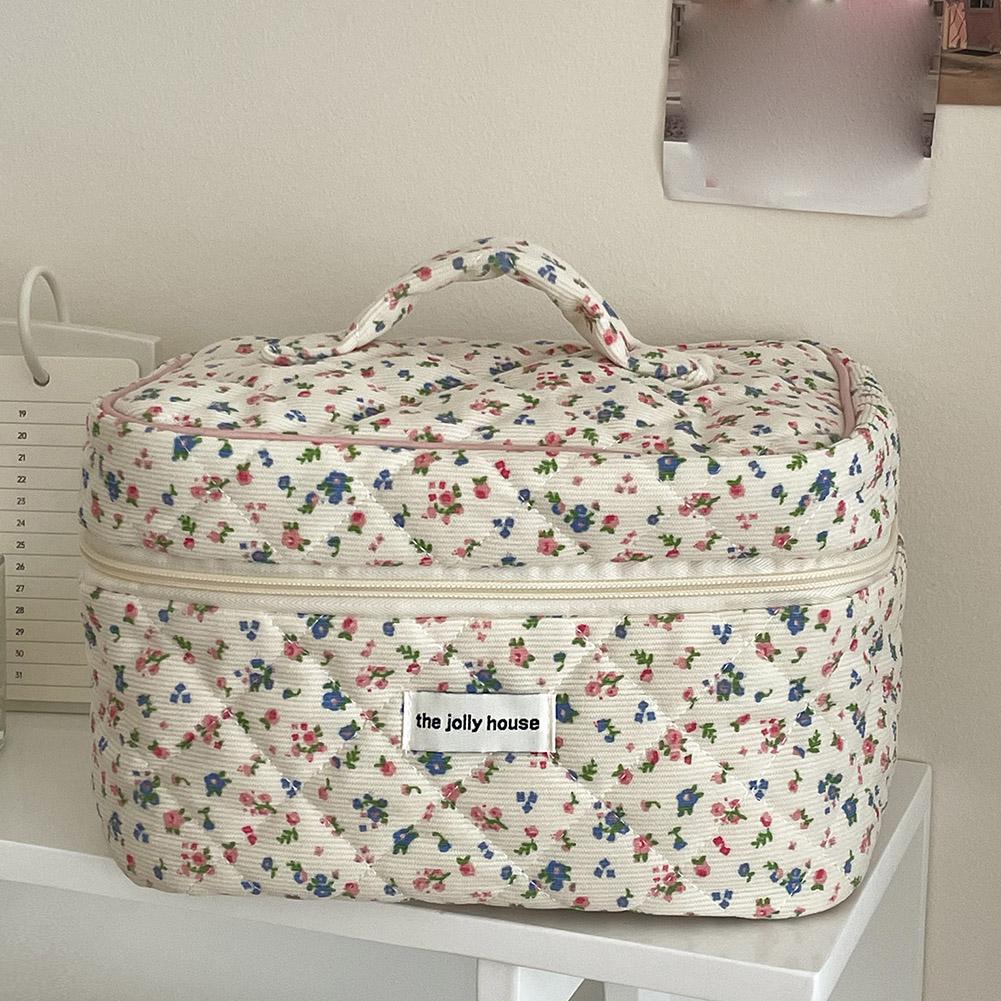 กระเป๋าเครื่องสำอางลายดอกไม้สไ - Beauty Preservation Makeup Bag บทวิจารณ์และราคา