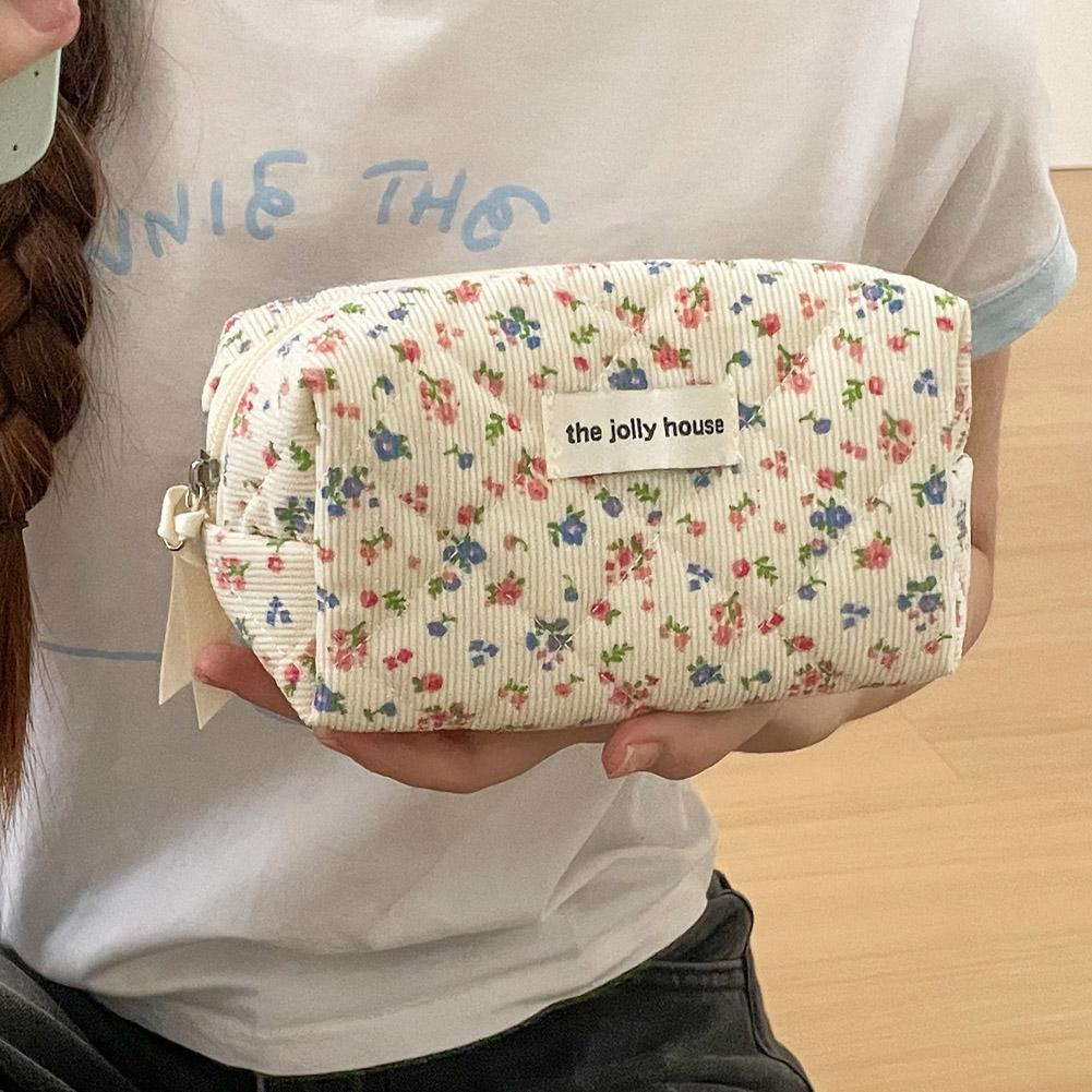 กระเป๋าเครื่องสำอางลายดอกไม้สไ - Beauty Preservation Makeup Bag บทวิจารณ์และราคา