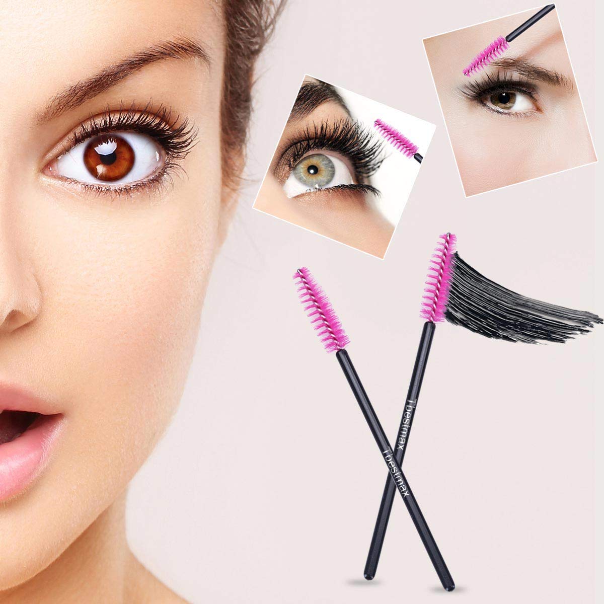 500 ชิ้นแปรงขนตา Wands สําหรับ - Beauty Makeup Brushes บทวิจารณ์และราคา