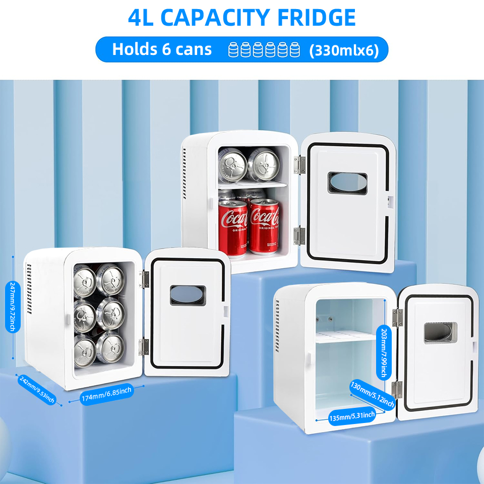 ตู้เย็นพกพาขนาดเล็ก 4 ลิตรสำหร - Beauty Makeup Fridge บทวิจารณ์และราคา
