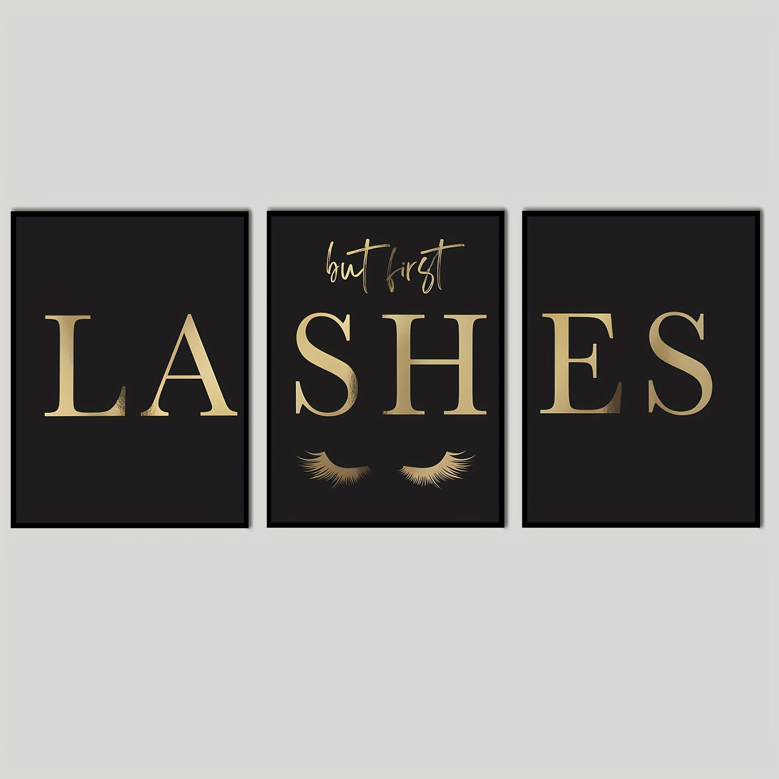 (ไม่มีกรอบ 3 ชิ้น) - ภาพพิมพ์ล - Eyelash Extension บทวิจารณ์และราคา