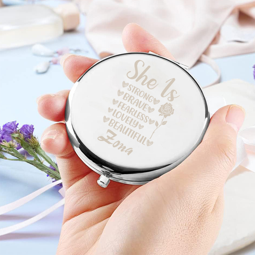 กระจกแต่งหน้าแบบพับได้ทรงกลม 1 - Beauty Makeup Names บทวิจารณ์และราคา